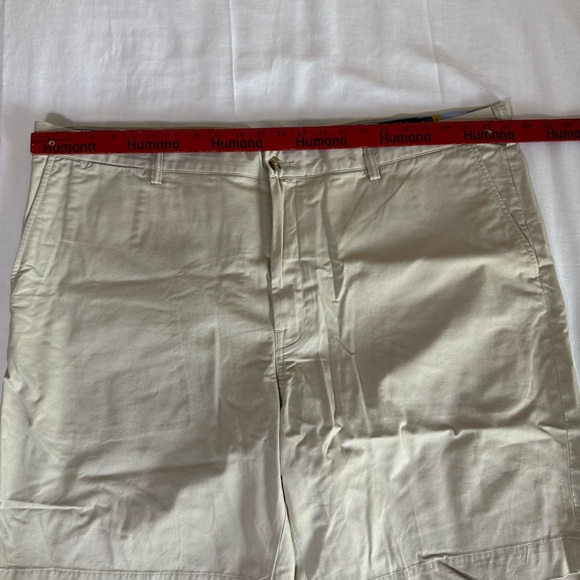 Polo Ralph Lauren Khaki Polo Chino Shorts BIG 46B Classic Fit 9" Flat Front - Picture 2 of 8